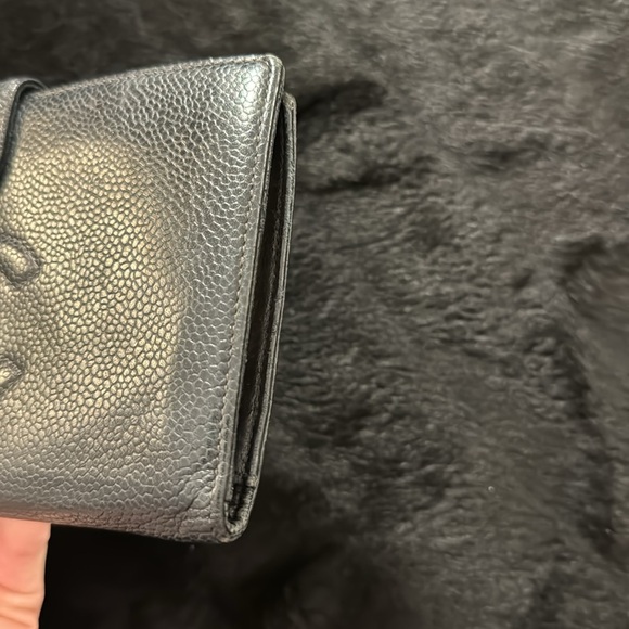 CHANEL CC Logo Caviar Skin Long Bifold Wallet - Picture 6 of 10